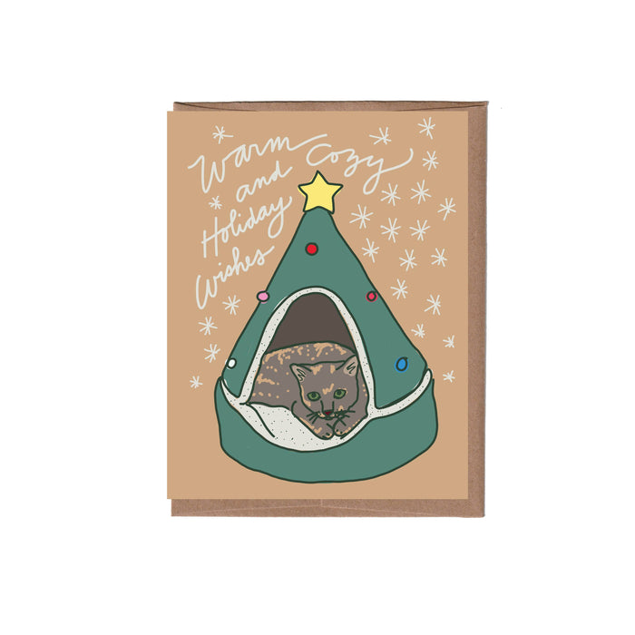 Cat Igloo Christmas Greeting Card - Box of 8