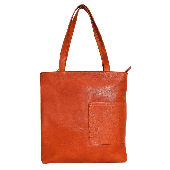Leon Handcrafted Leather Tote Bags: Oxblood