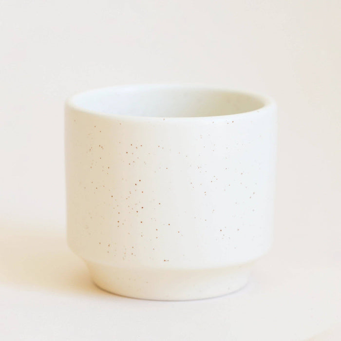 Parker Planter | Vintage White Speckle: 4.5 inch