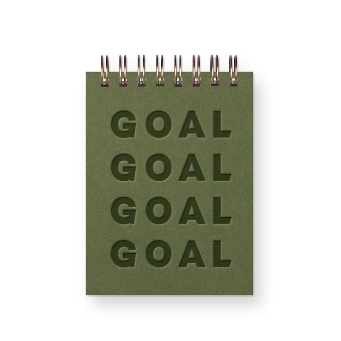 Goal x4 Mini Jotter Notebook: Moss