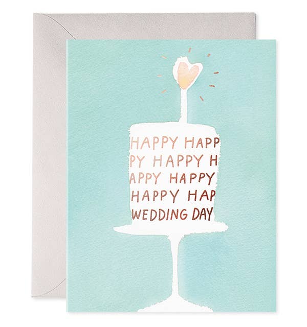 Wedding Cake Greeting Card: 4.25 X 5.5 INCHES