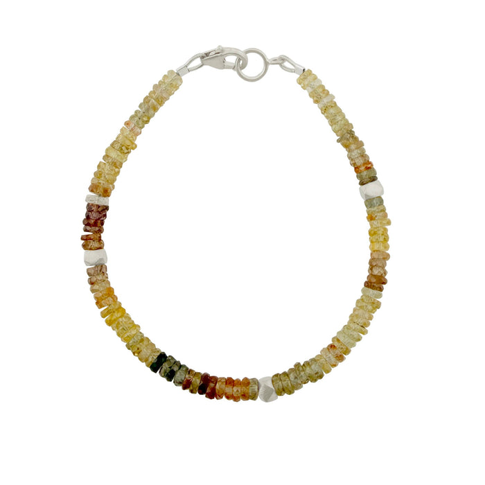 Zircon Barrels Bracelet in Silver or Vermeil: Vermeil