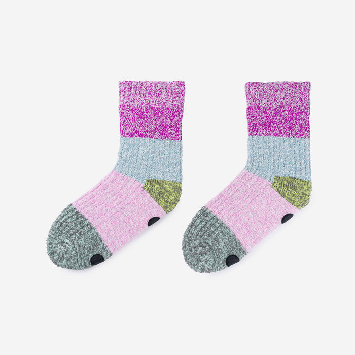 Color Band House Socks: Poppy Teal / L/XL - W 9.5-12.5<br>M 8-11