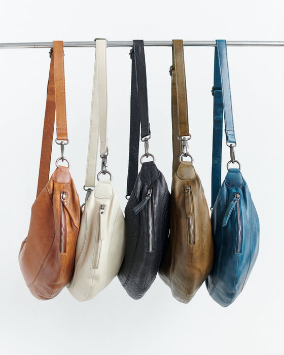 Callie Handcrafted Leather Sling/Crossbody Bags: Camel