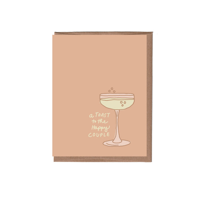 Scratch & Sniff Champagne Wedding Greeting Card