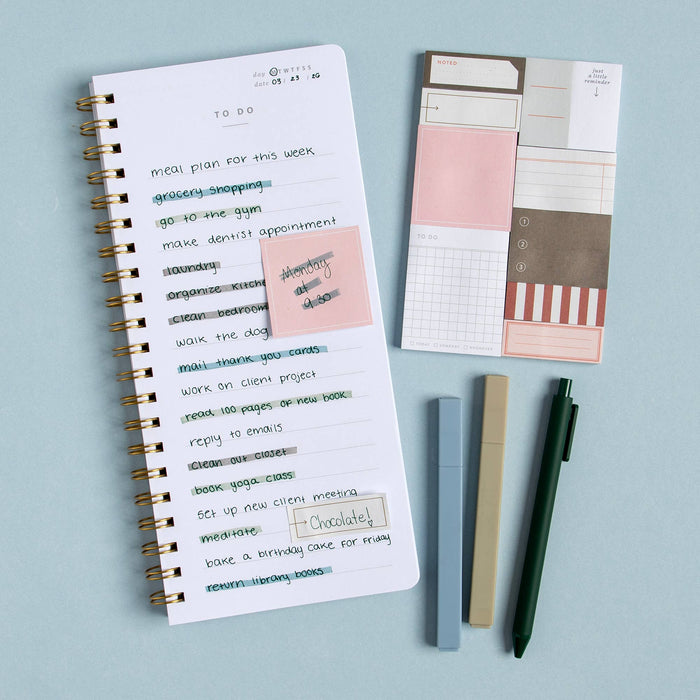 Sticky Note Notepads - Set of 10