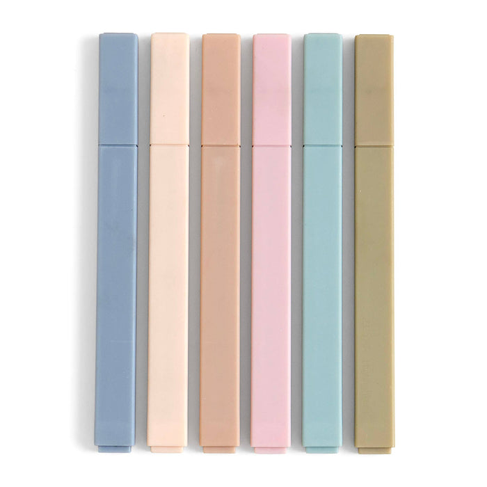 Muted Highlighter Set of 6 Colors
