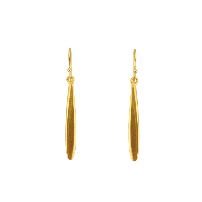 Medium drop earrings: Vermeil