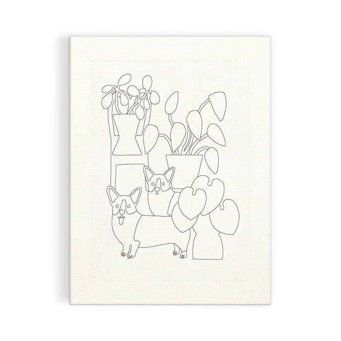 Corgi Friends Punch Needle Kit