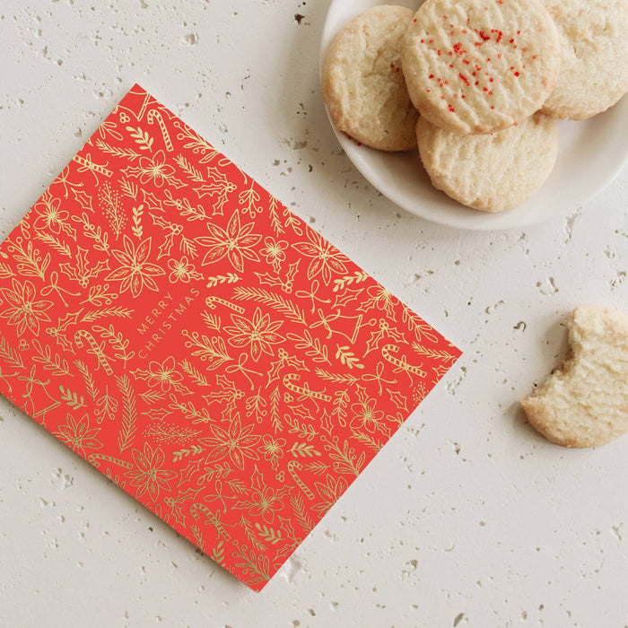 Golden Christmas Card: Single