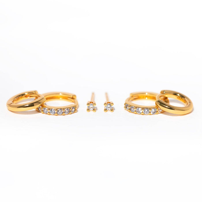 Essentials Earring Set: Gold