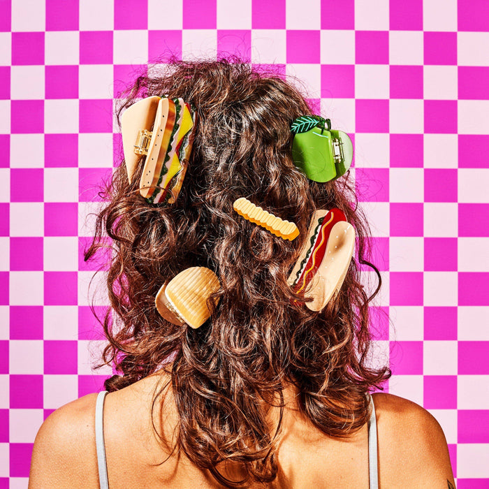 Crinkle Cut Fries Hair Clip Set