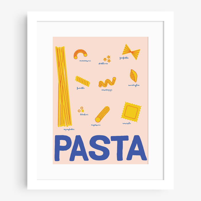 Pasta Infographic Print: 11"x14"