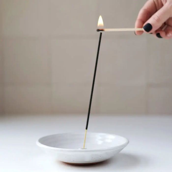 Incense Burner in 4 colors | Modern Handmade Pottery: Black