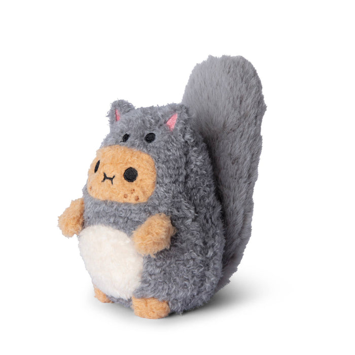 Mini sitting plush toy - Grey squirrel Ricespud