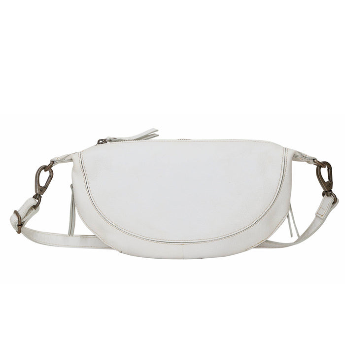Crosby Handcrafted Leather Sling/Crossbody Bags: Grass