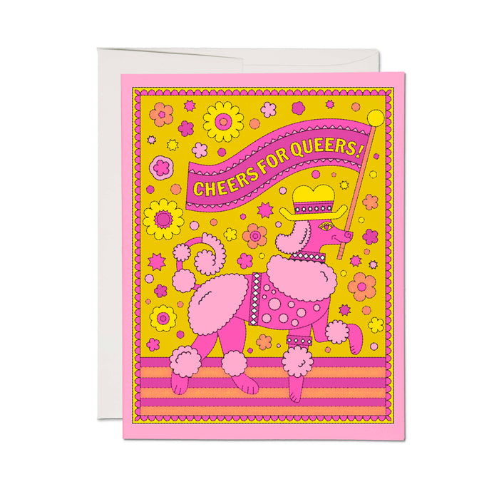 Cheers Queers greeting card: Single