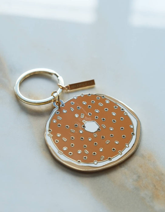 Enamel Keychain | Bagel : Gift Box