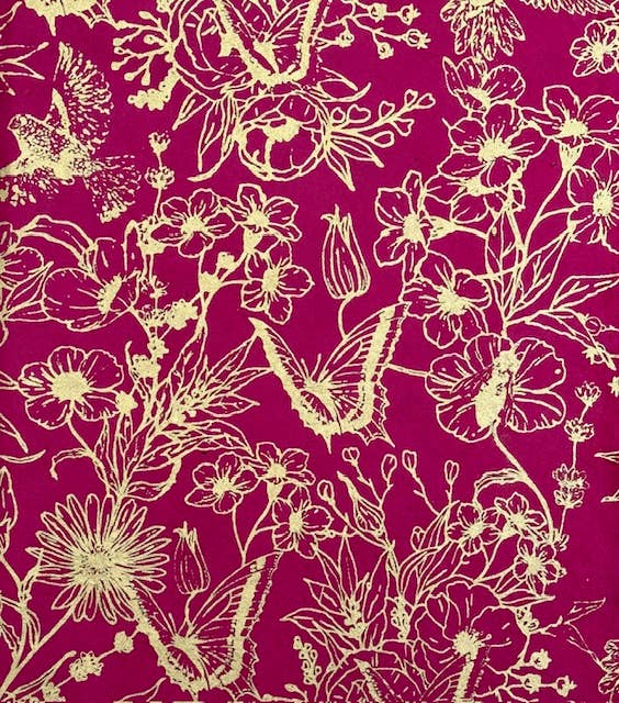 20x30 Butterfly garden paper: Pink