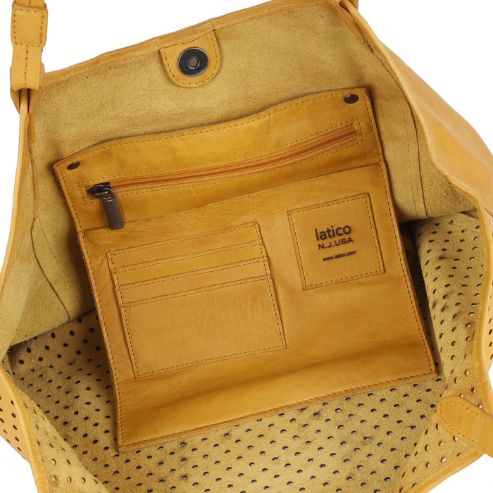 Tour Handcrafted Leather Tote/Shoulder Bags: Green