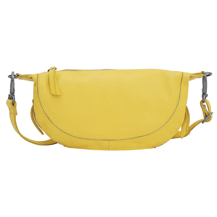 Crosby Handcrafted Leather Sling/Crossbody Bags: Grass