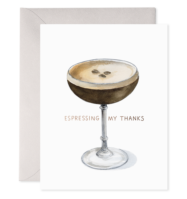 Espresso Thanks Card