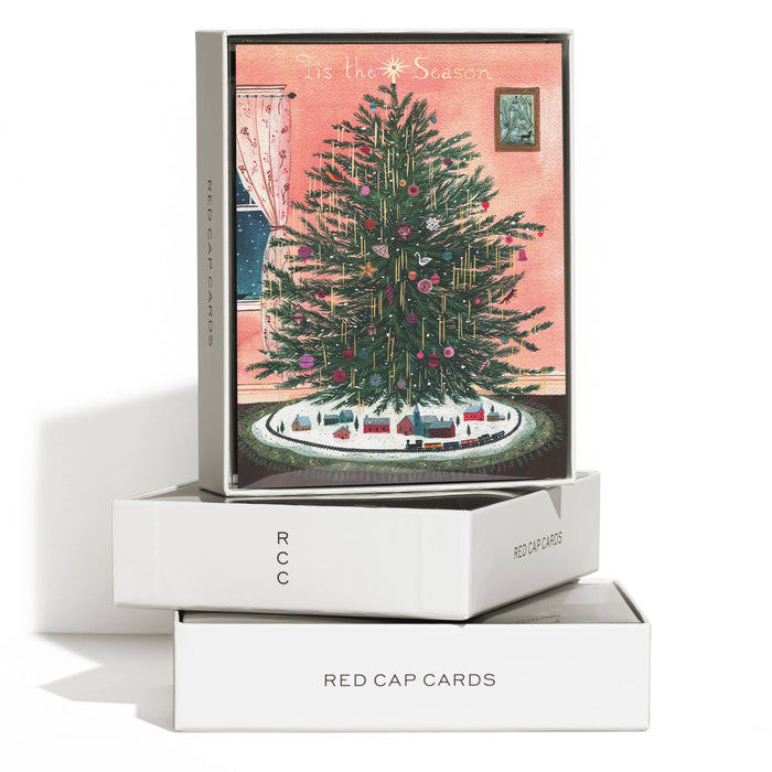 Tinsel Tree holiday greeting card: Single