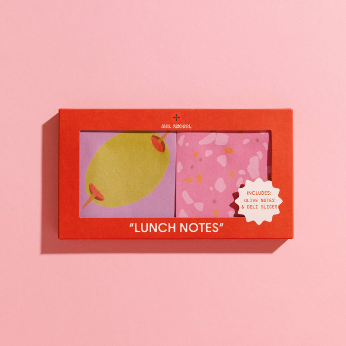 Lunch Notes - Deli + Olive Sticky Note 2 Pack