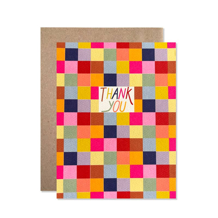 Thank you Checkered Set Of 8 : Eco Pack/Plastic Free
