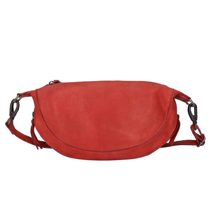 Crosby Handcrafted Leather Sling/Crossbody Bags: Grass