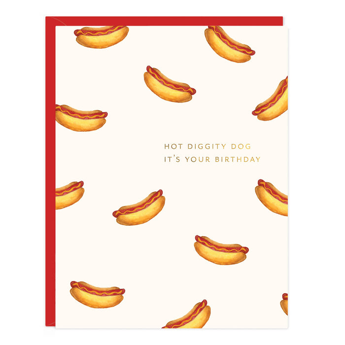 Hot Dog Birthday Card