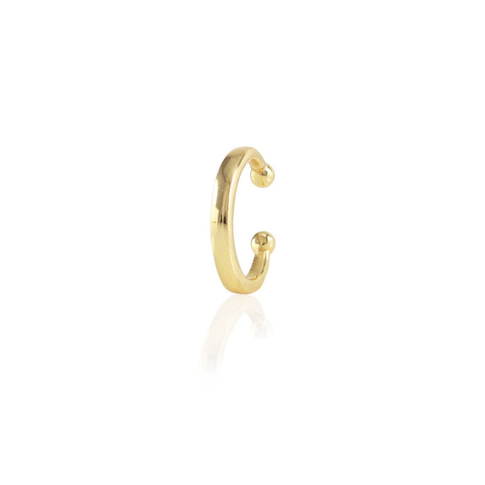 Round Ear Cuff: 18K Gold Vermeil