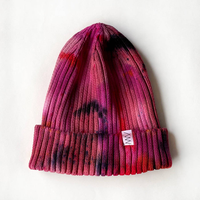 Heart Hand-dyed Beanie Hat