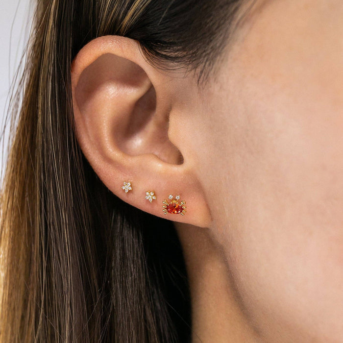 Cutie Crab Studs: Gold