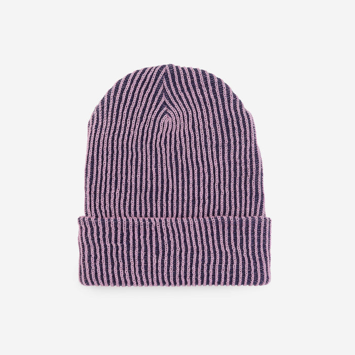 Simple Rib Knit Beanie: Moss Jade