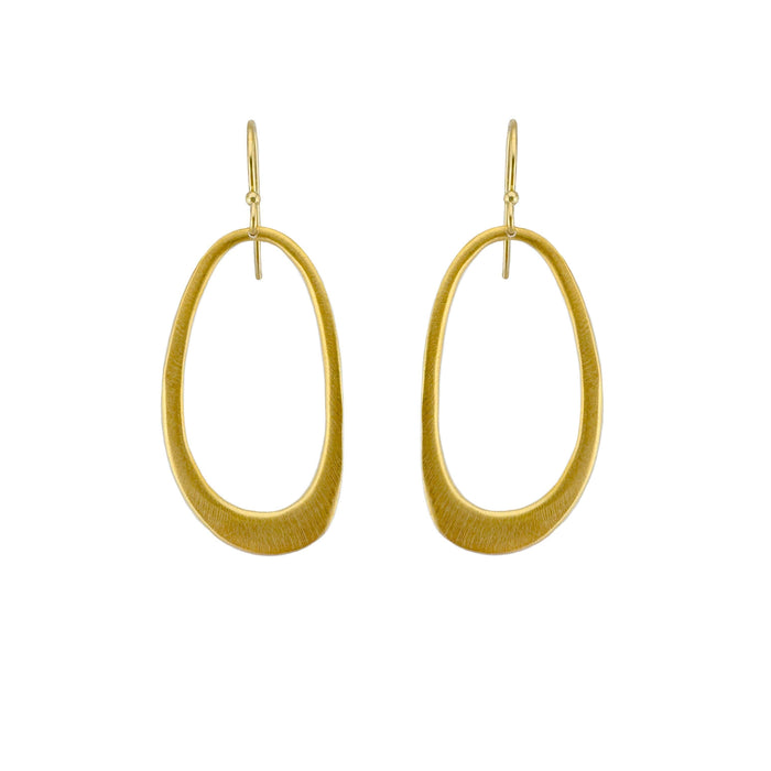 Medium oval earrings: Vermeil