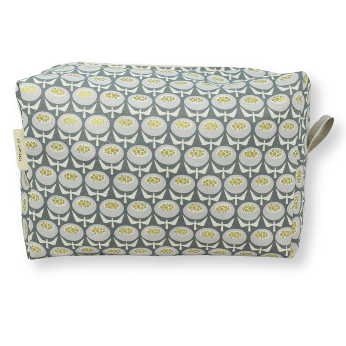 Metallic Dopp Kit Large: 604 | Vintage Blossom Blue / Large