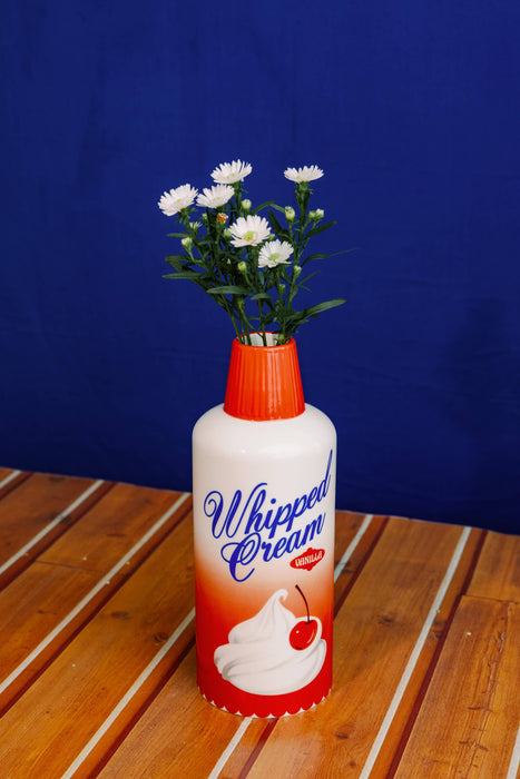 Ceramic Vase, Whipped Cream