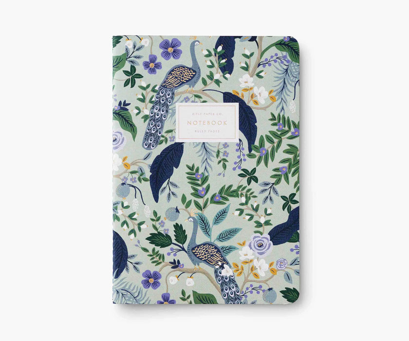 Peacock Notebooks, Set of 3