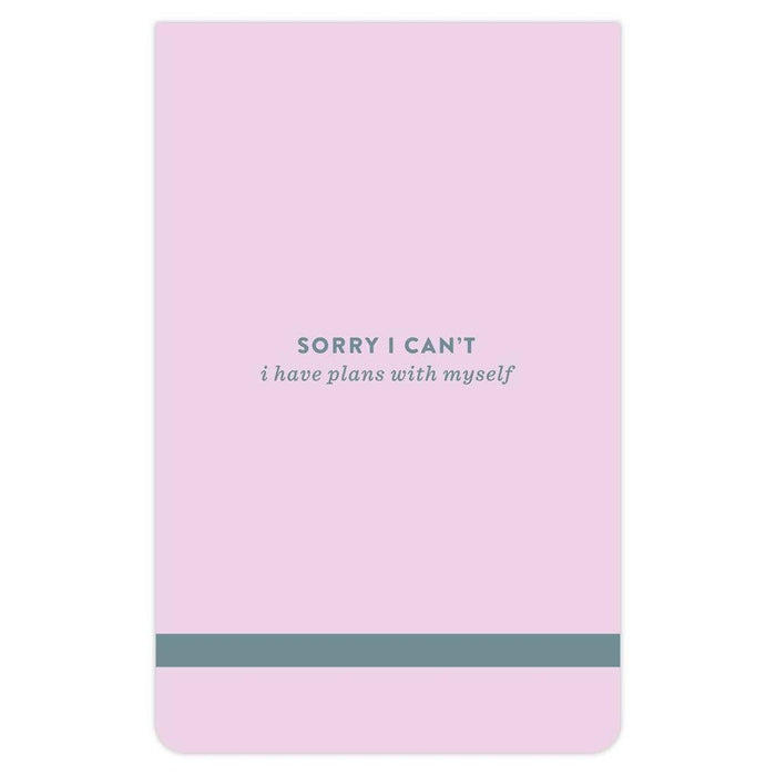 I Have Plans Introvert Lined Pocket Notepad