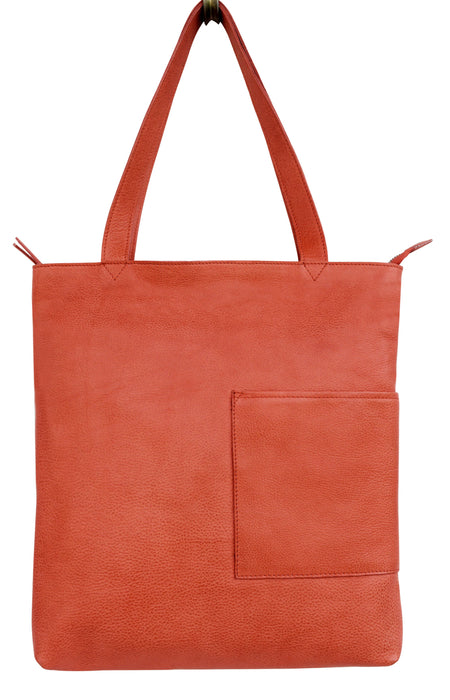 Leon Handcrafted Leather Tote Bags: Oxblood