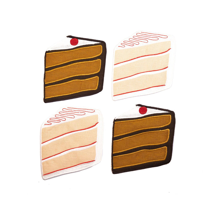 Cake Cocktail Napkins - Set Of 4