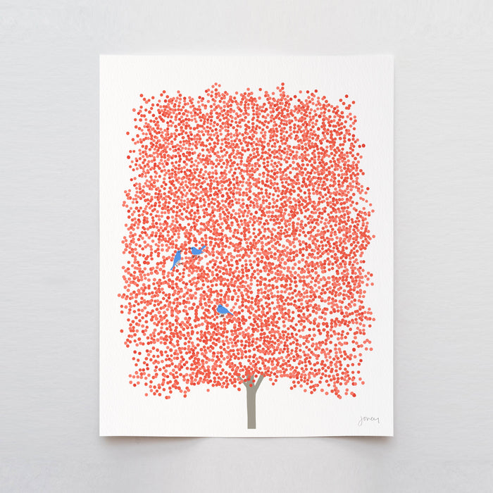 Autumn Maple Life Print. Signed. Unframed. 231015: 11 x 14 Unframed