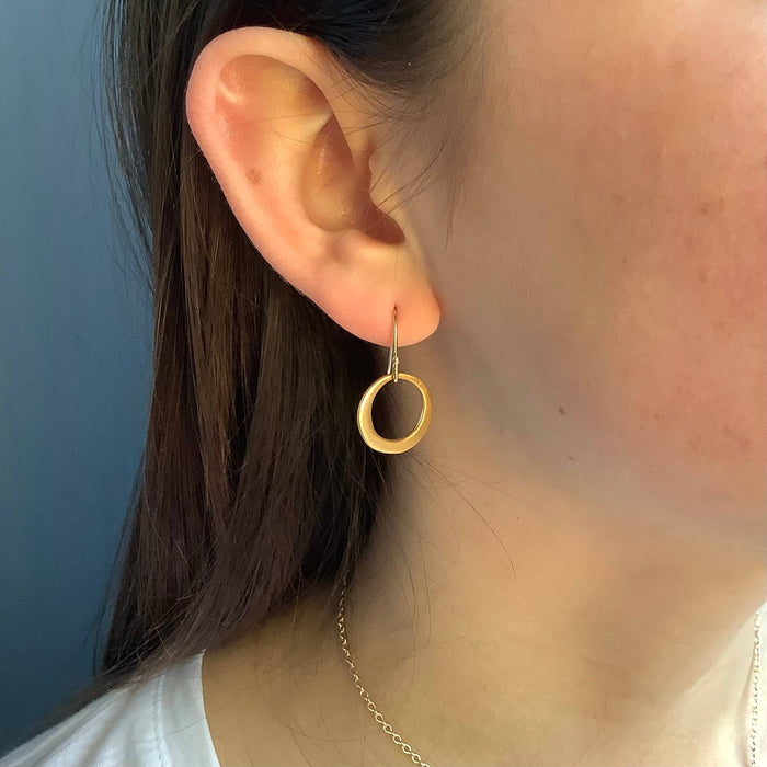 Small circles earrings: Vermeil