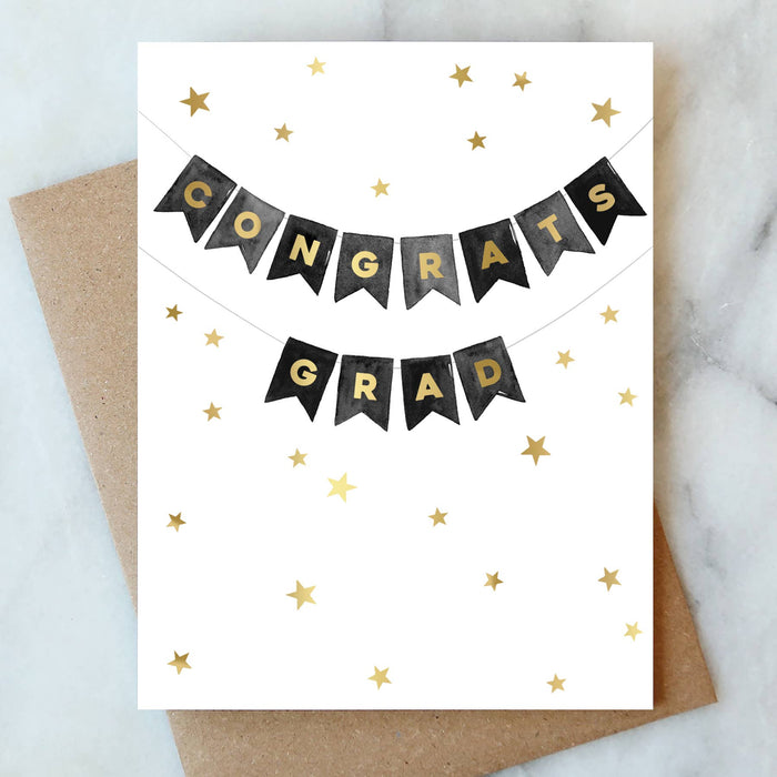 Banner Congrats Greeting Card | Graduation Congrats Card