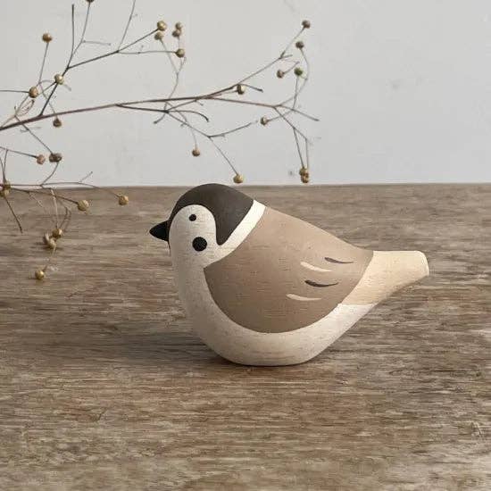 Wee Wooden Sparrow