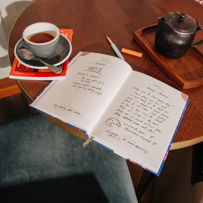 Guided Travel Journal, A5 Hardcover -  Sky High