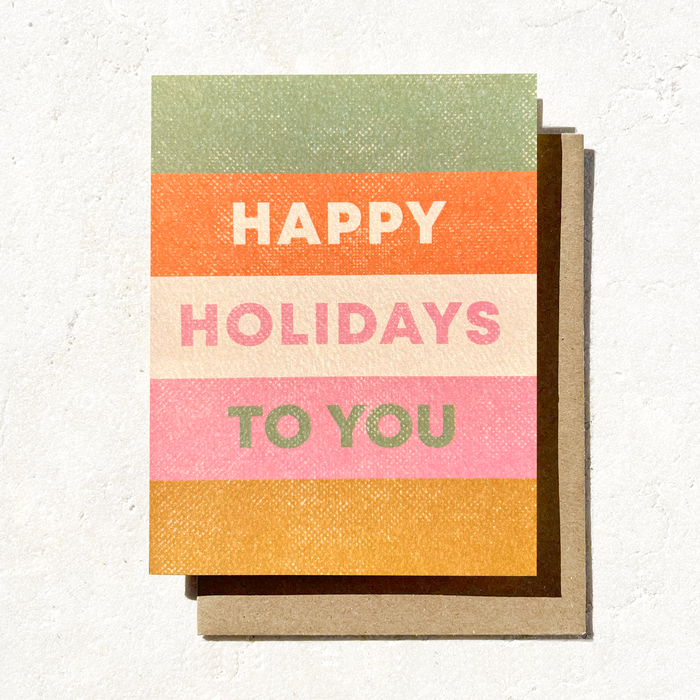 Happy Holidays To You Card