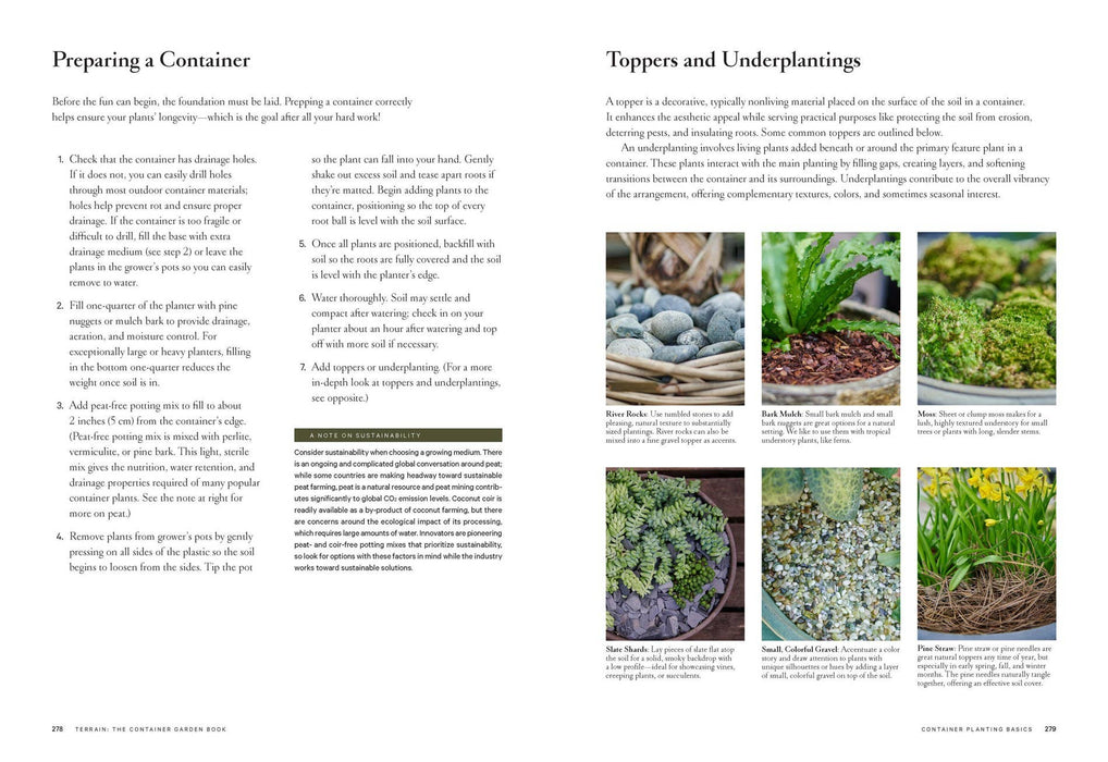 Terrain: The Container Garden Book: Paper Over Board