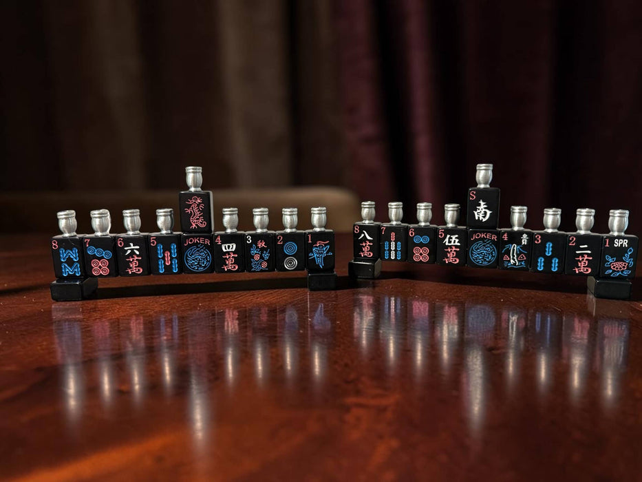 Mah Jong Menorah: Cream Acrylic